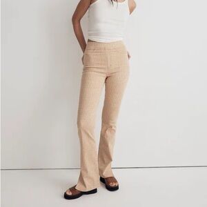 Madewell Pull-On Skinny Flare Jeans in Mini Check‎ - Size 29